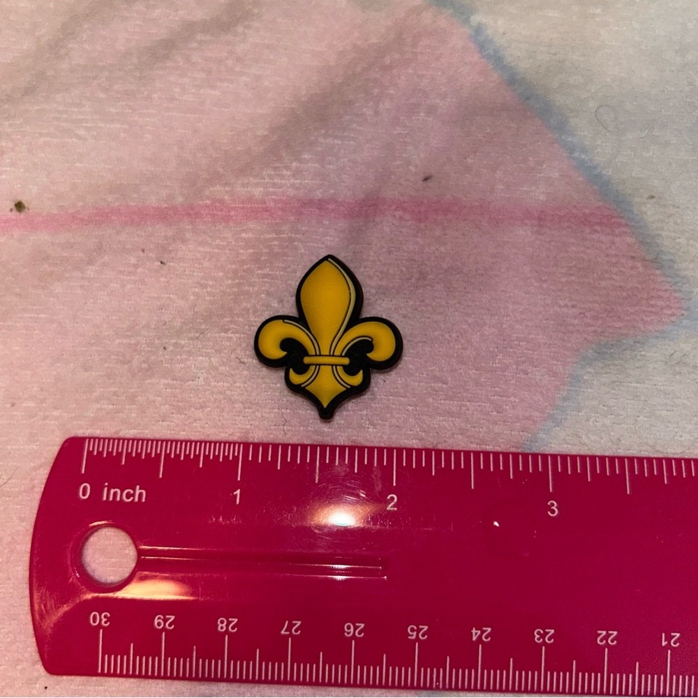 5 for $15 CROCS fleur de lis charm